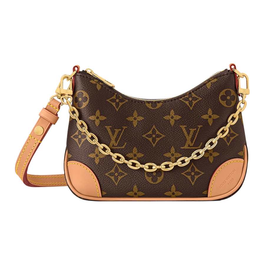 LOUIS VUITTON Monogram Coated Canvas Crossbody Bag, Shoulder Bag, Handbag Mini Women's Brown