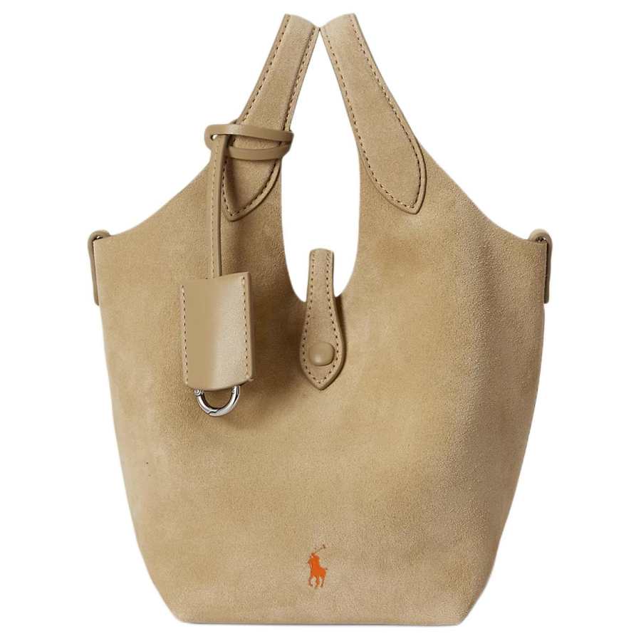 Polo Ralph Lauren Polo Play Leather Handbag Small Women's Cashews Color