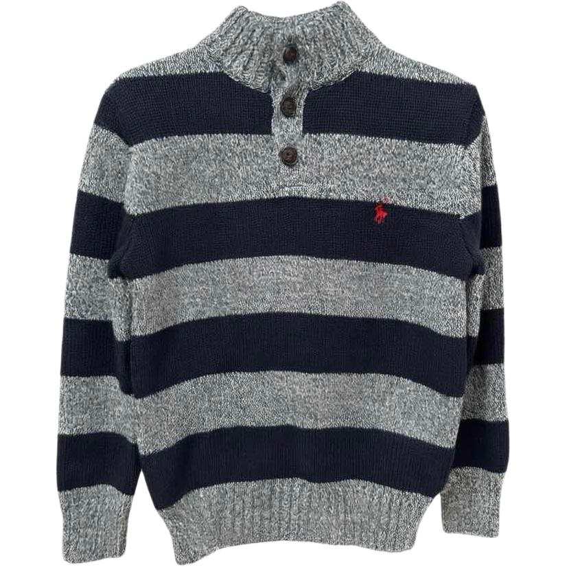 Polo Ralph Lauren Sweater Marine Blue & Gray Kids'