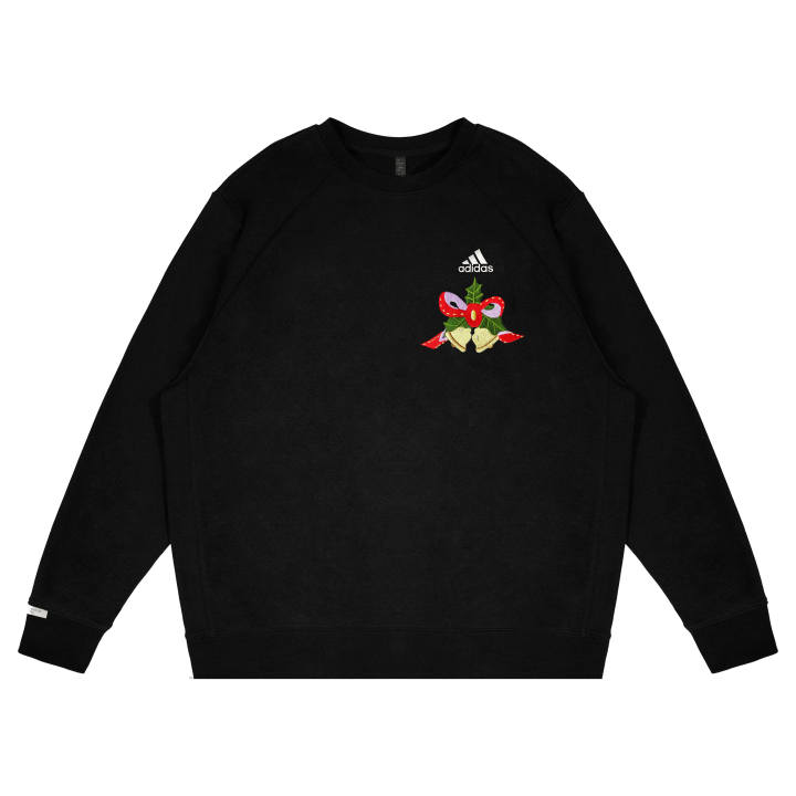 Adidas Adidas Sweatshirts Unisex Black Crew Neck Moderate Regular