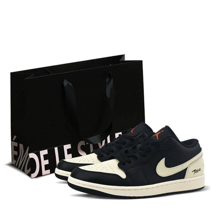 Jordan Jordan Air Jordan 1 Eternal Night, Shopping Bag, Black Knight Abrasion Resistant Abrasion Resistant Low top