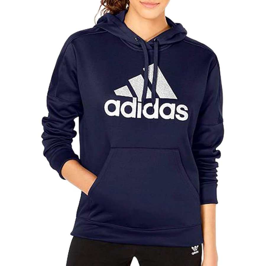 Adidas Adidas Sweatshirts Women's Blue Hooded Non Detachable Moderate