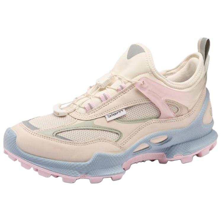 Ecco Biom C Trail Cow Leather Slip Resistant Breathable Cushioning Low top Casual Shoes Women's Ice White
