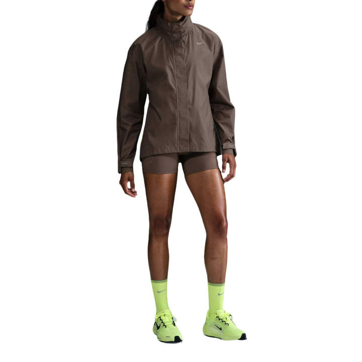 Nike Nike Running Jackets Women's Mink Brown/Black Hooded Moderate Other