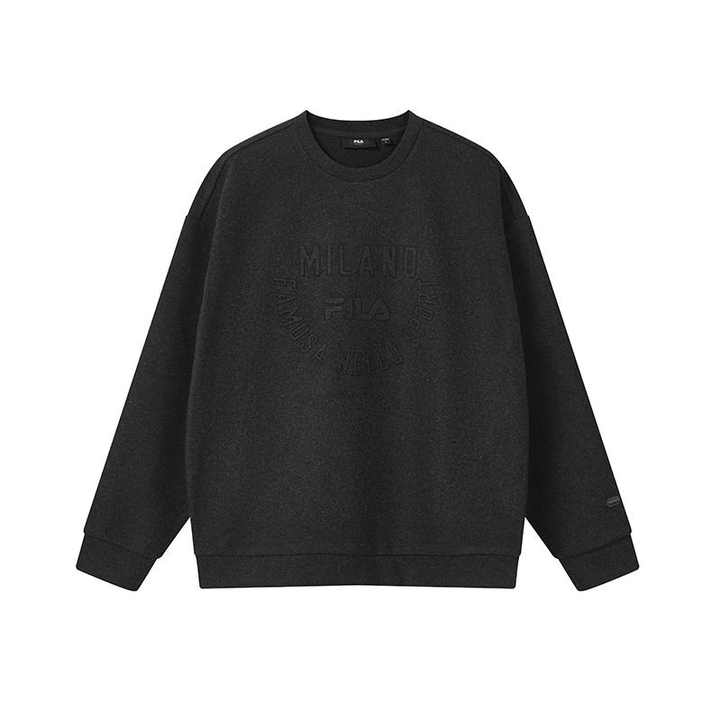 FILA MILANO Sweatshirt Men's Dark Charcoal Gray