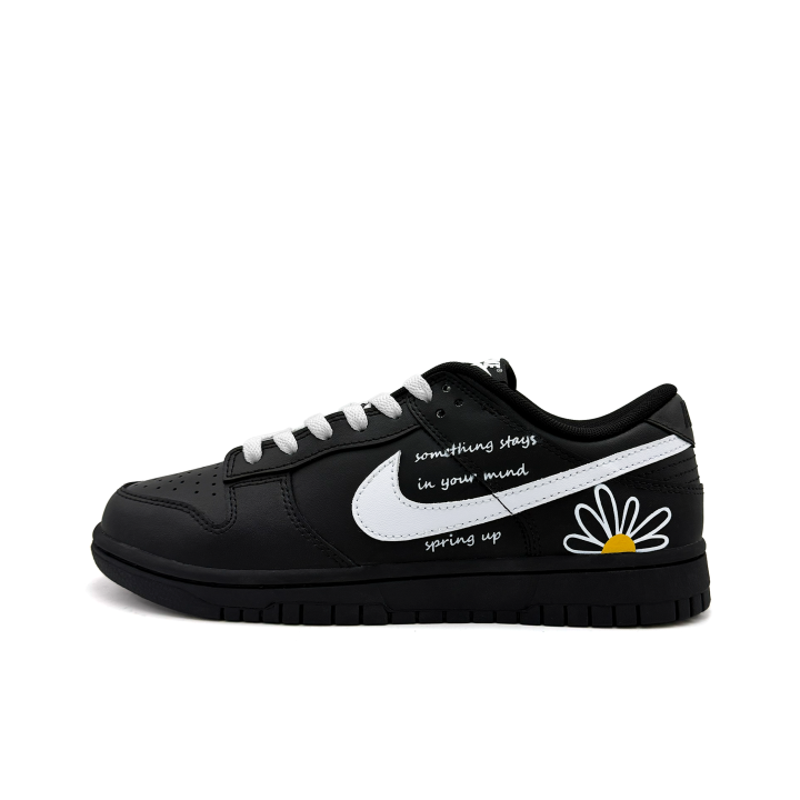 Nike Nike Dunk Narrate The Past Leather Low top Skateboard Shoes Men's Black White