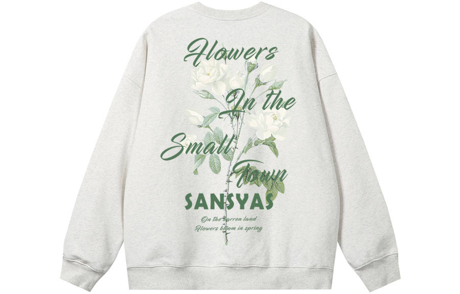 SANSYAS Sweatshirts Unisex Crew Neck Moderate Regular
