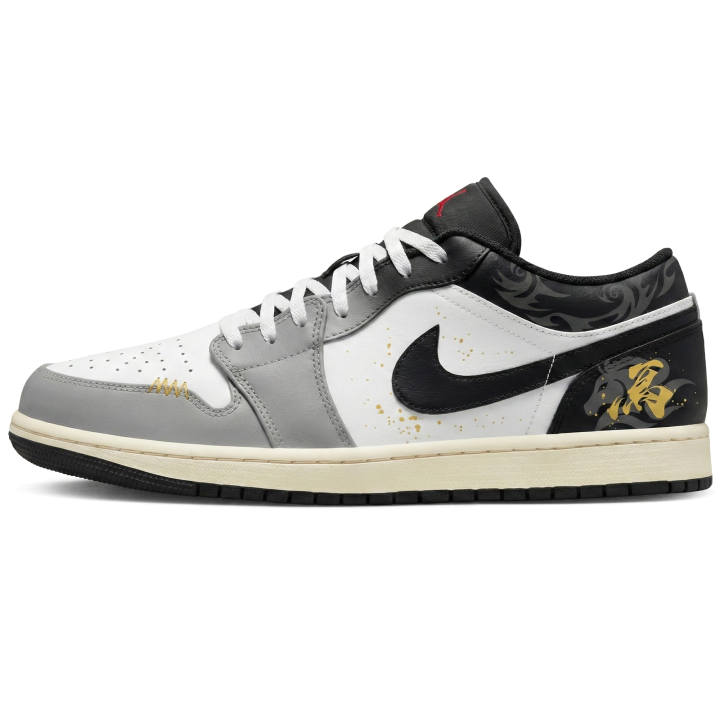 Jordan Jordan Air Jordan 1 Low CNY Horse Year, Three Times Laboratory, Silver Horse Gilding Abrasion Resistant