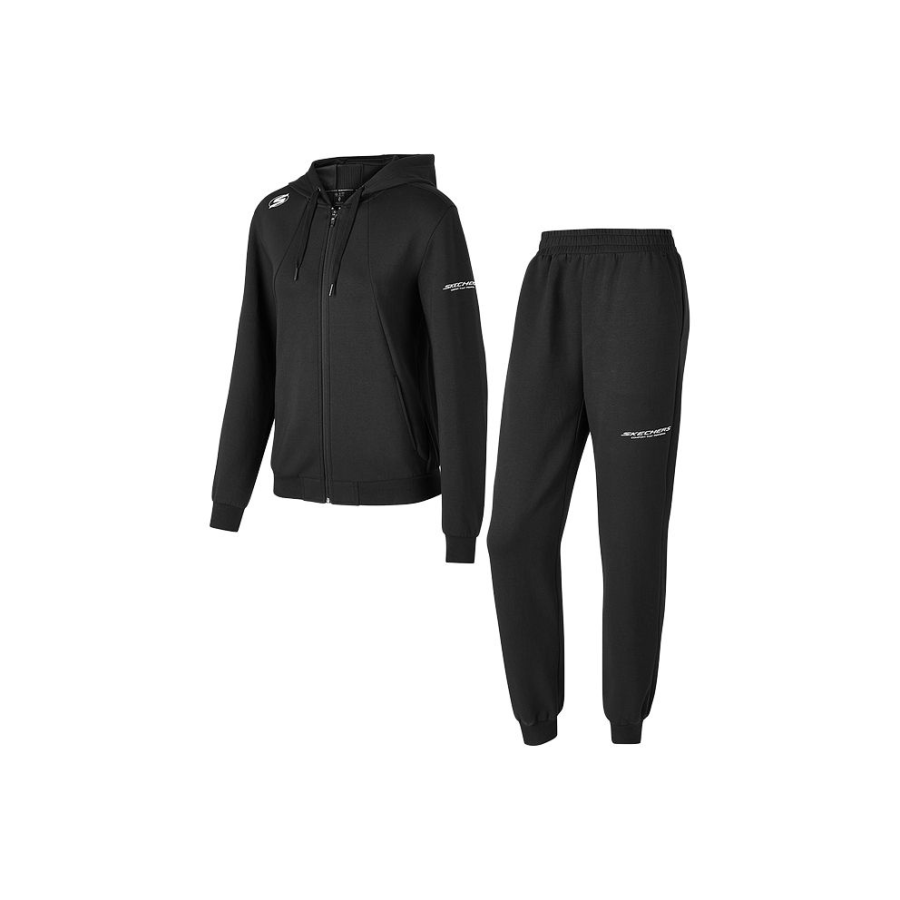 Skechers Casual Suits Women's Carbon Black/0018 Hooded Moderate