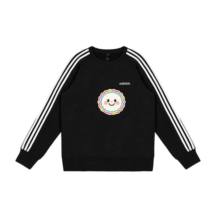 Adidas Adidas Sweatshirts Men's Black Crew Neck Moderate Regular
