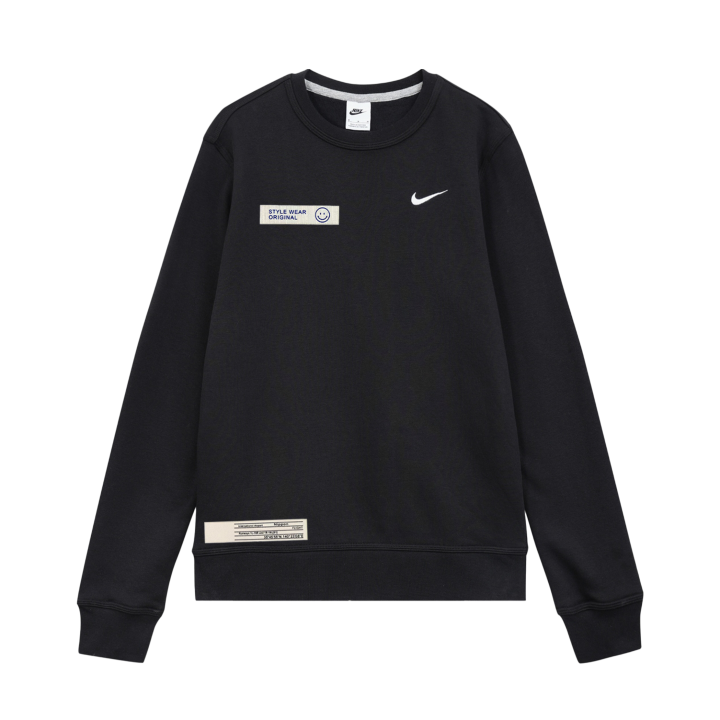 Nike Nike Club Sweatshirts Unisex Black Crew Neck Moderate Regular