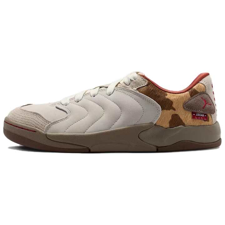Jordan Jordan Session Leather Cushioning Low top Skateboard Shoes Men's Light Khaki