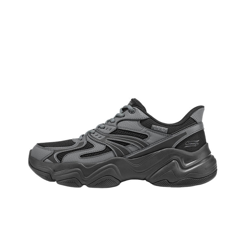 Skechers DLITES Mesh, Artificial Leather Cushioning Breathable Support Cushioning Breathable Support Low top