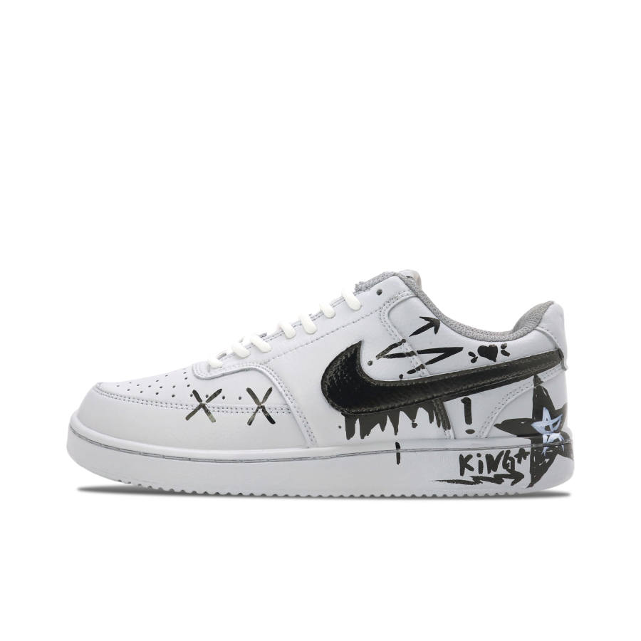 Nike Nike Court Vision 1 50 Degrees Gray, Couple's, Chinese Fashion Trend Wear resistant And Lightweight Low top