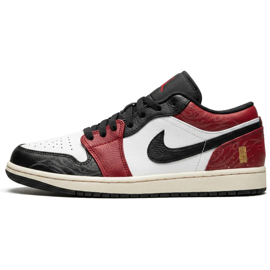 Jordan Jordan Air Jordan 1 Low CNY Horse Year, Triple Laboratory, Crimson Mark Racing Horse Abrasion Resistant