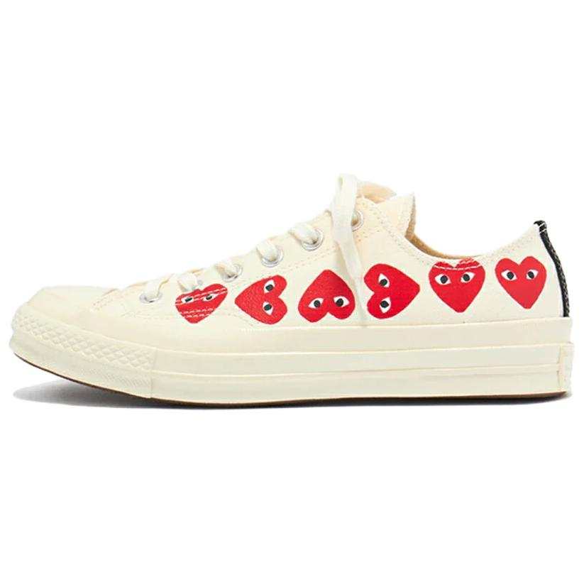 CDG Play x Converse Low top Skateboard Shoes Women's White