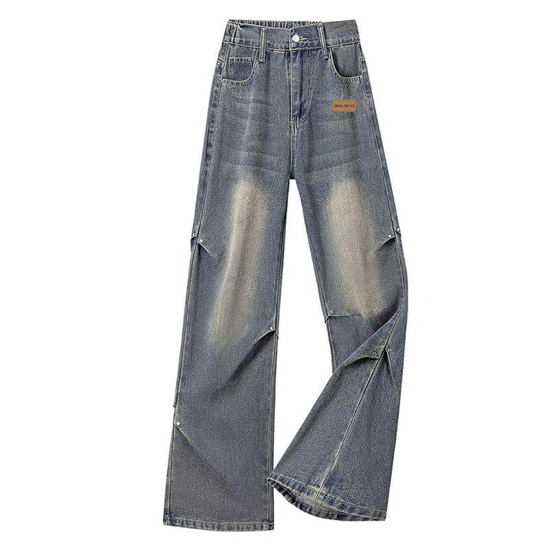 BALENO Jeans Unisex Thickened Straight Fit Pants