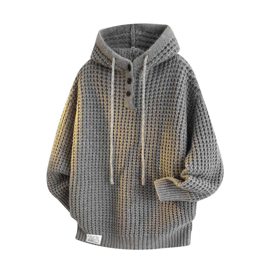 HUANQIU Sweaters Unisex Hooded Thickened