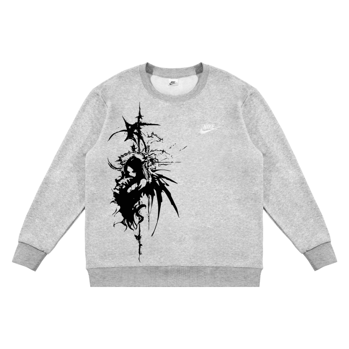 Nike Nike Sweatshirts Unisex Gray Crew Neck Moderate Regular