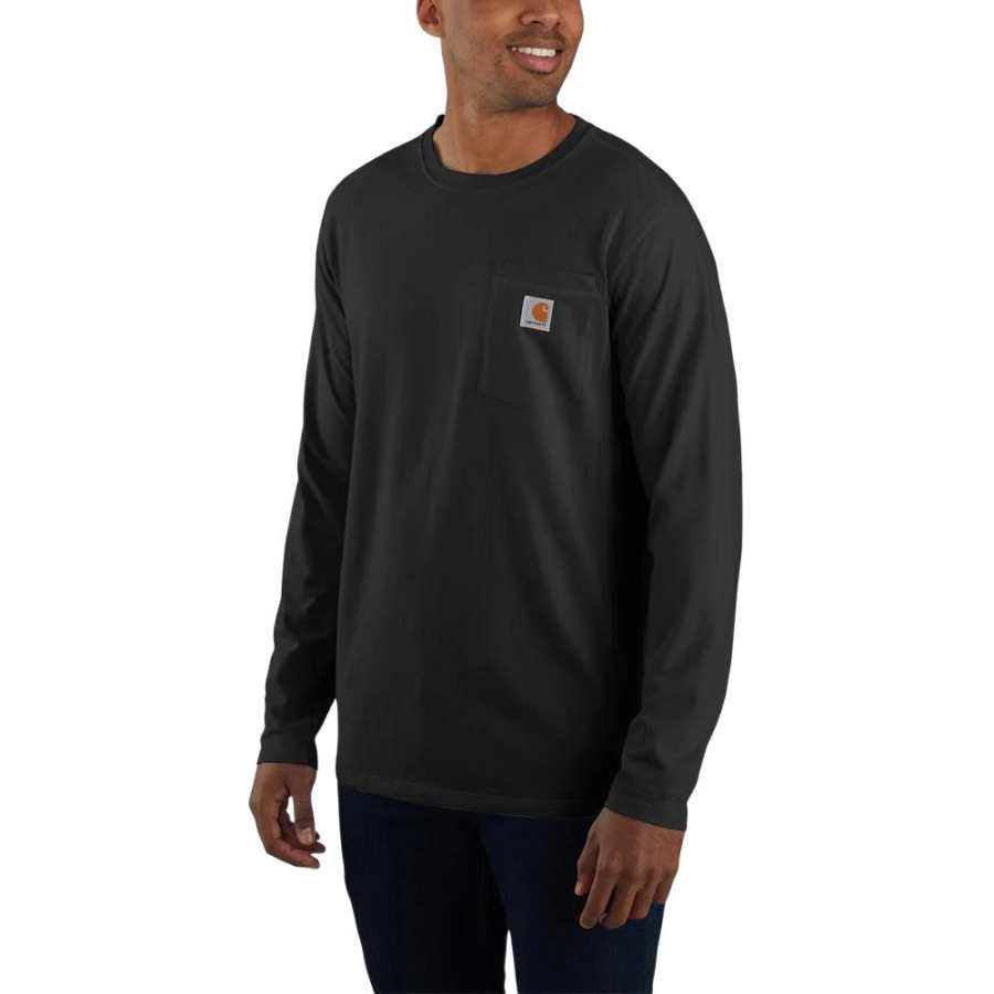 Carhartt 106656 FORCE Relaxed Fit Midweight Long Sleeve Pocket T Shirt Men's