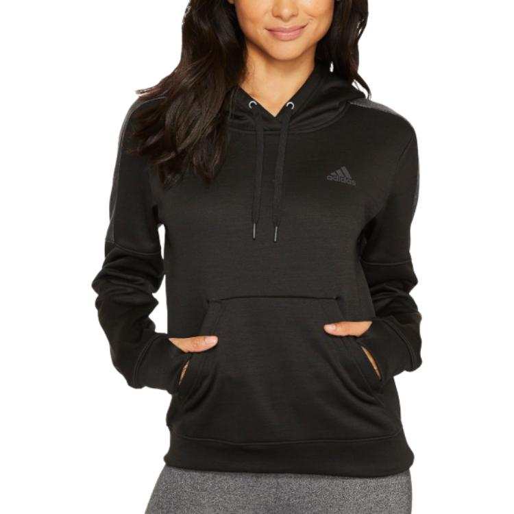 Adidas Adidas Sweatshirts Women's Black Hooded Moderate