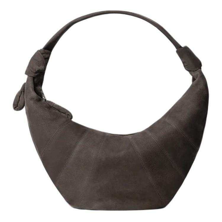 Lemaire Croissant Cow Leather Croissant Bag, Handbag, Shoulder Bag Women's Ebony Brown