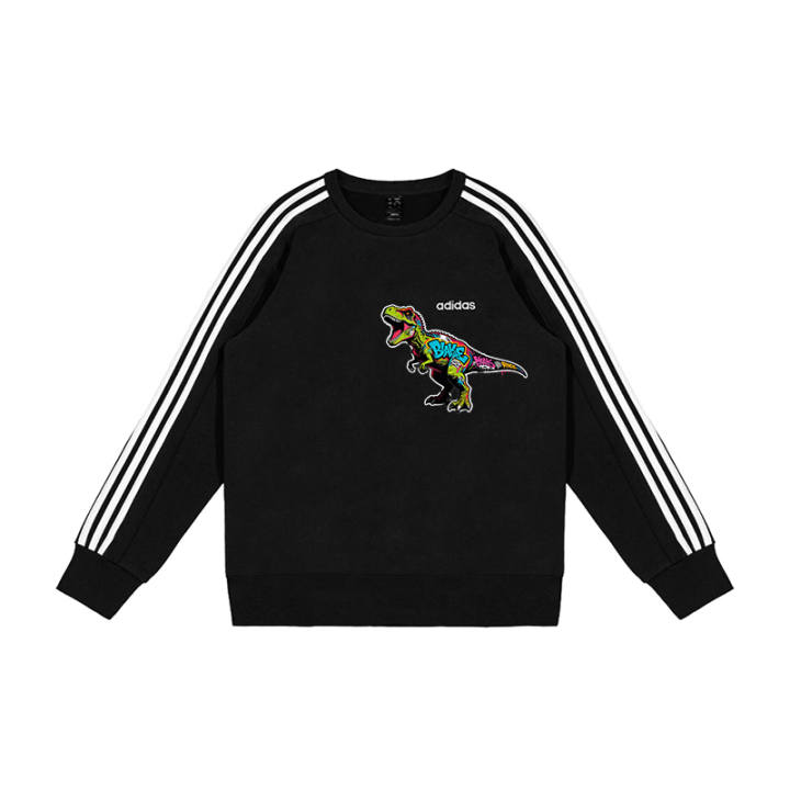 Adidas Adidas Sweatshirts Men's Black Crew Neck Moderate Regular