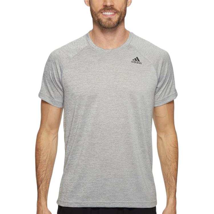 Adidas Adidas T Shirts Men's Medium Gray Crew Neck