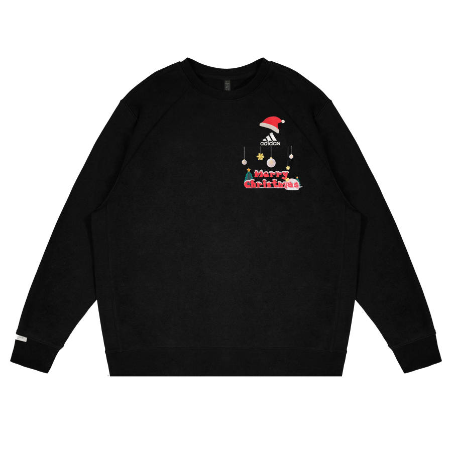 Adidas Adidas LABEL Sweatshirts Unisex Black Crew Neck Moderate Regular