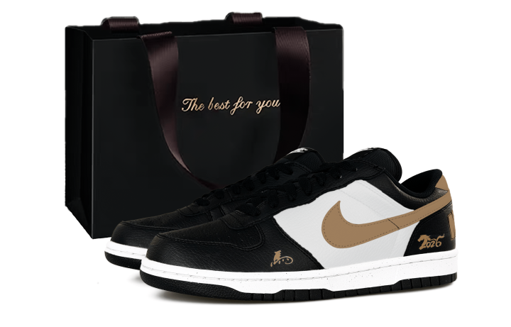 Nike Nike Big Top Grain Cow Leather Abrasion Resistant Breathable Low top Skateboard Shoes Men's