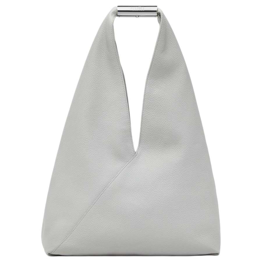 MM6 Maison Margiela Calfskin Handbag Women's Light Gray