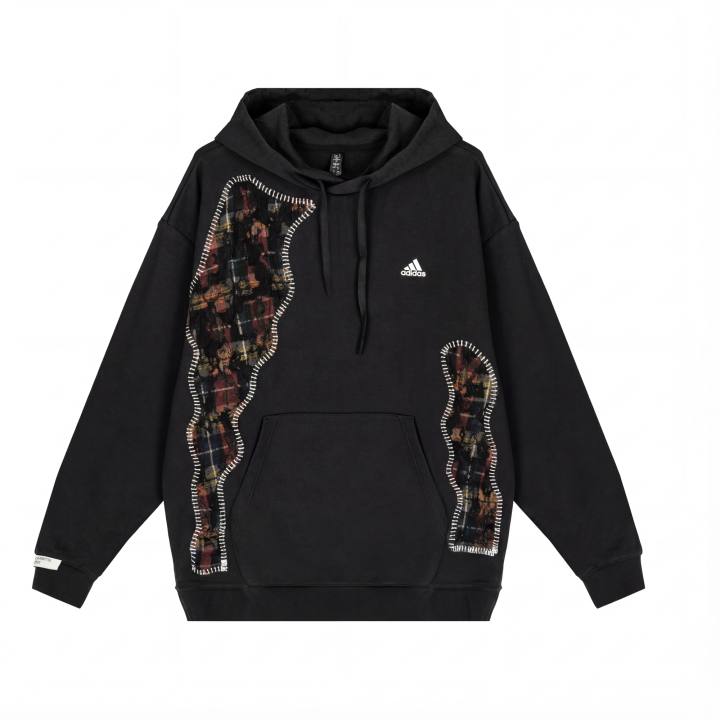 Adidas Adidas Sweatshirts Unisex Black Hooded Moderate Regular