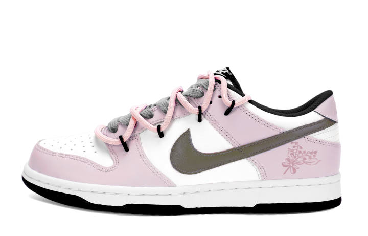 Nike Nike Dunk Low top Skateboard Shoes Women's White Pink