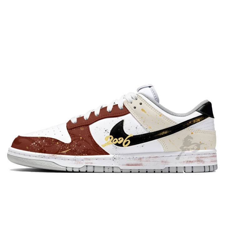 Nike Nike Dunk Golden Saddle Steps Lightweight Low top Skateboard Shoes Men's