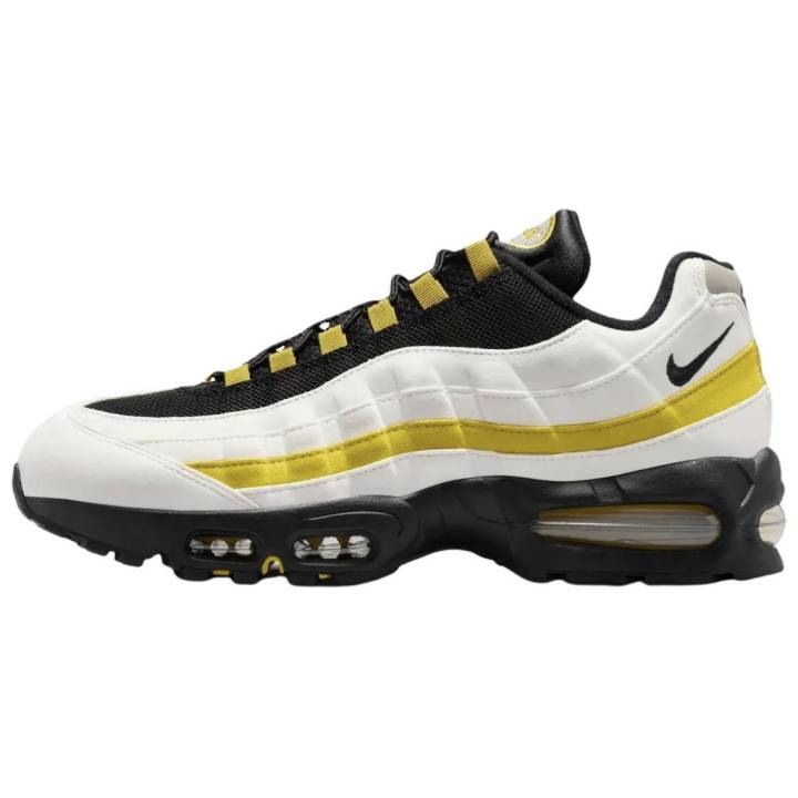 Nike Nike Air Max 95 Breathable Running Shoes Men's White Yellow
