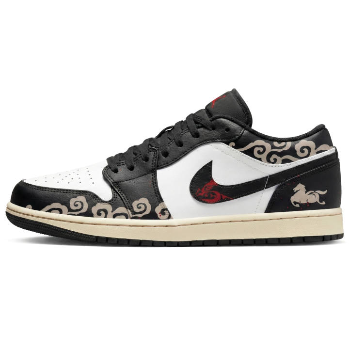 Jordan Jordan Air Jordan 1 Low CNY Horse Year, Three Times Laboratory, Cloud Horse Stunning Abrasion Resistant