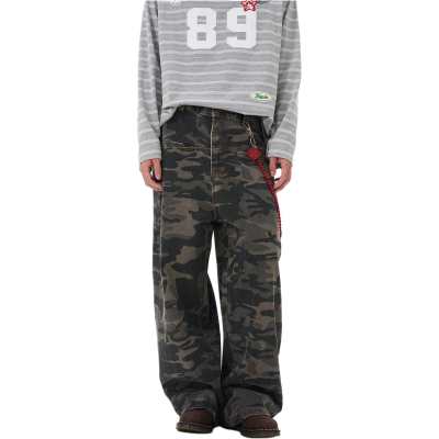 LH HOMME Casual Pants Unisex Camouflage Moderate Other