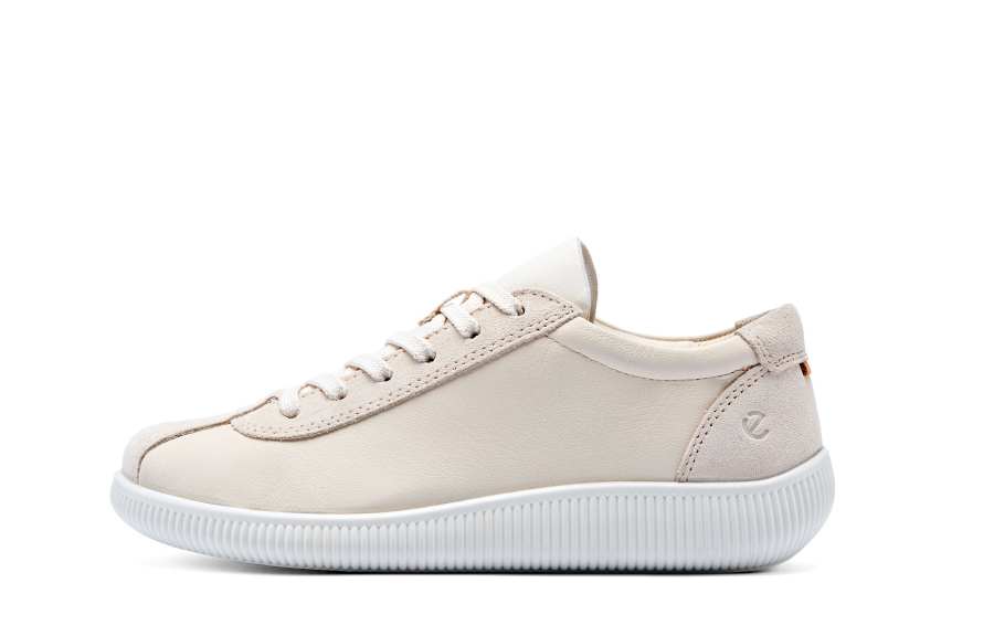 Ecco Fluttershy Zero Point SS26 Leather, Suede Low top Casual Shoes Women's Beige