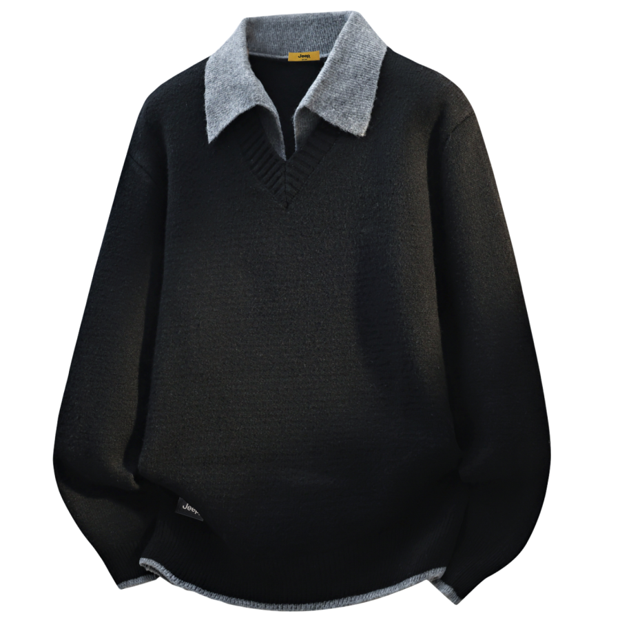 Jeep Knitwear Unisex Lapel Moderate