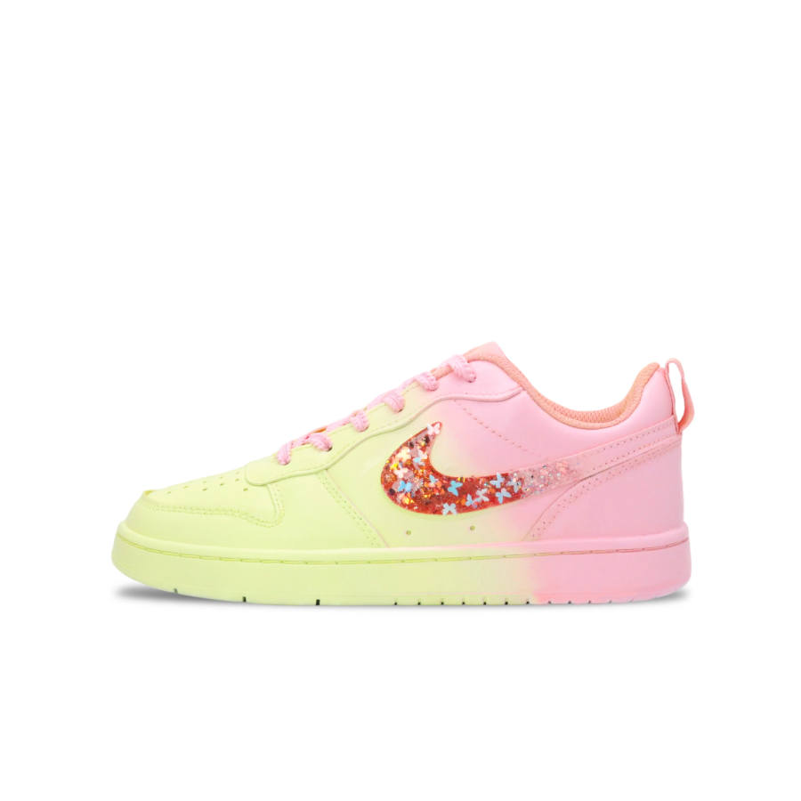 Nike Nike Court Borough 2 Wear resistant And Lightweight Low top Skateboard Shoes Women's Pink Crystal