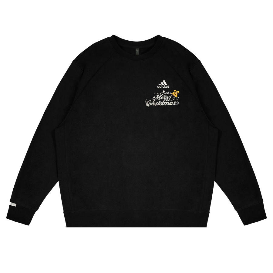 Adidas Adidas Sweatshirts Unisex Black Crew Neck Moderate Regular