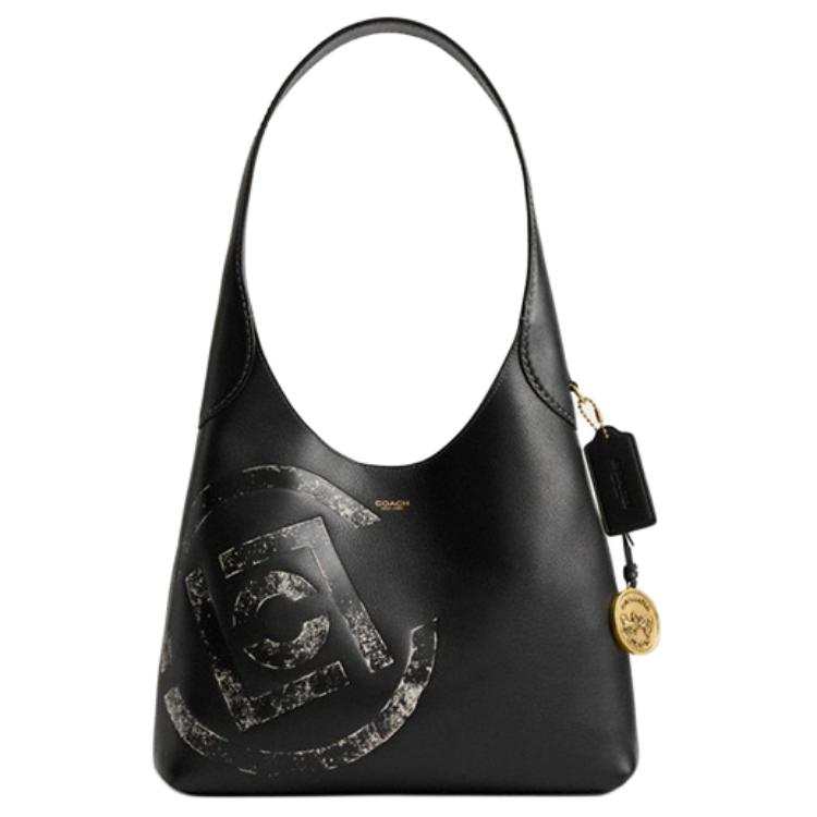 COACH X CLOT Collaboration Brooklyn Cow Leather Shoulder Bag Small Women's Black