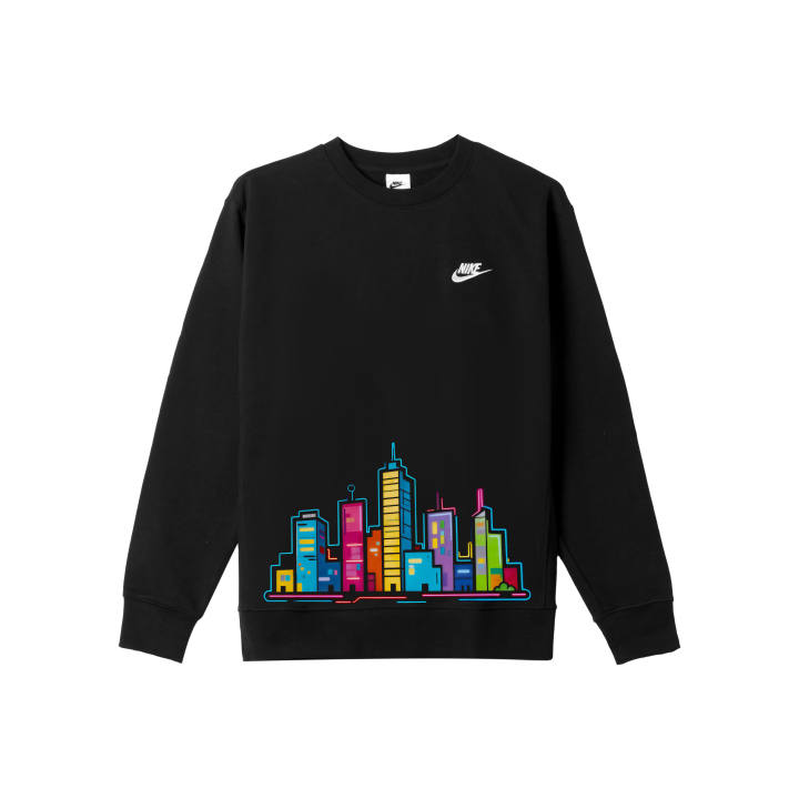 Nike Nike Sweatshirts Men's Black Crew Neck Moderate Regular