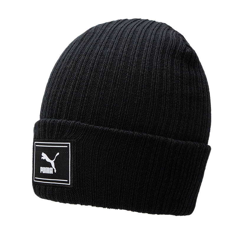 PUMA PUMA Knitted Fabric Polyester Beanie Unisex Black