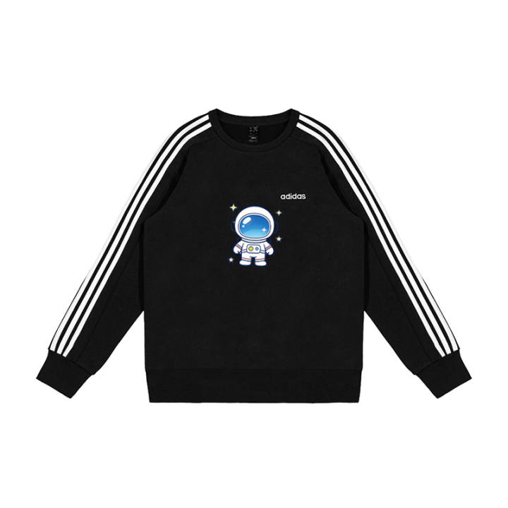 Adidas Adidas Sweatshirts Men's Black Crew Neck Moderate Regular