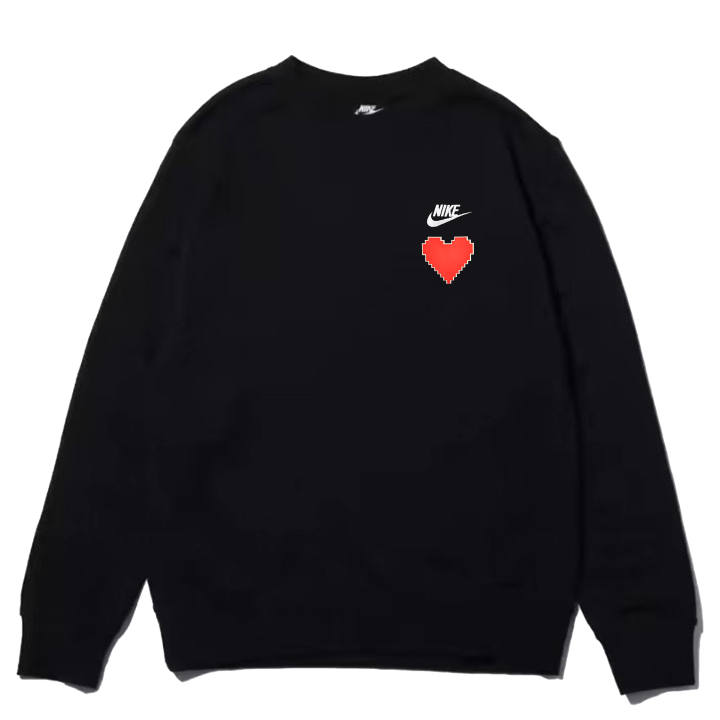 Nike Nike Sweatshirts Unisex Black Crew Neck Moderate Regular