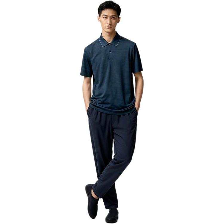 UNIQLO Polo Shirt Unisex Navy Blue