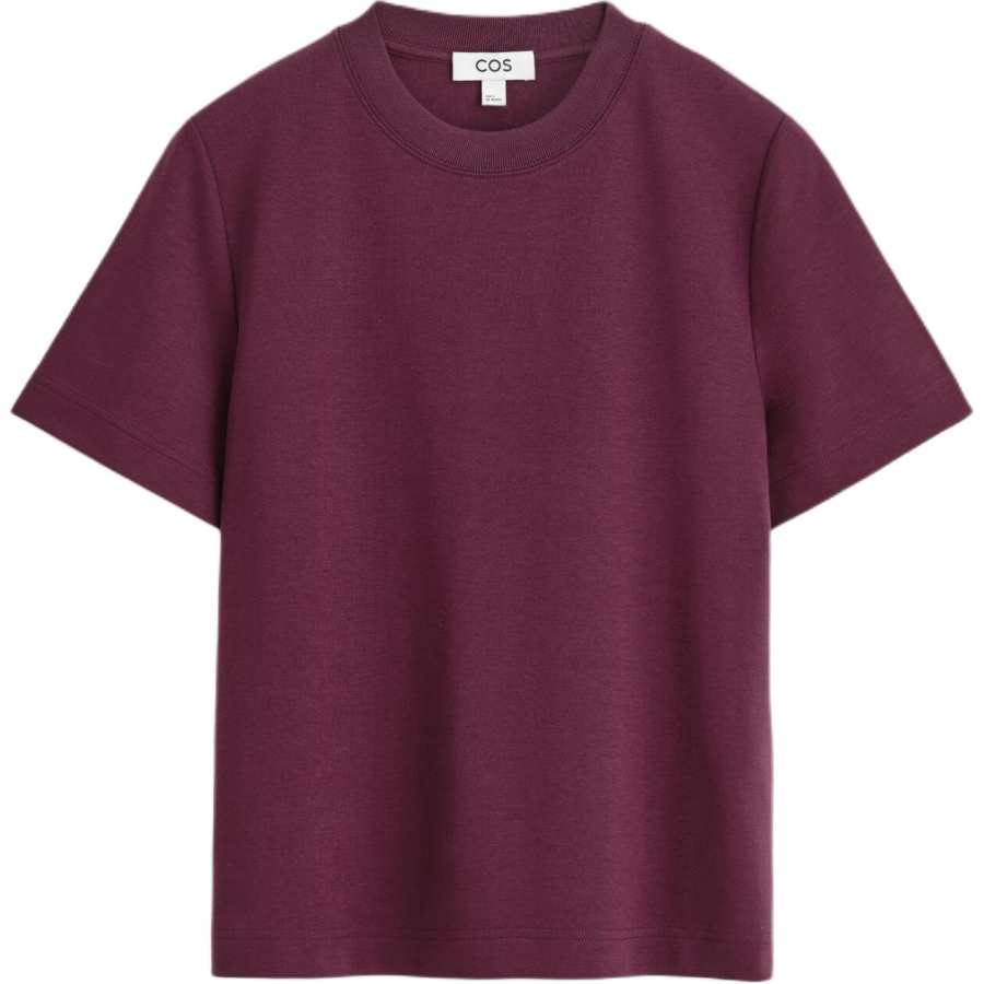 COS T Shirts Women's Fuchsia Crew Neck Moderate
