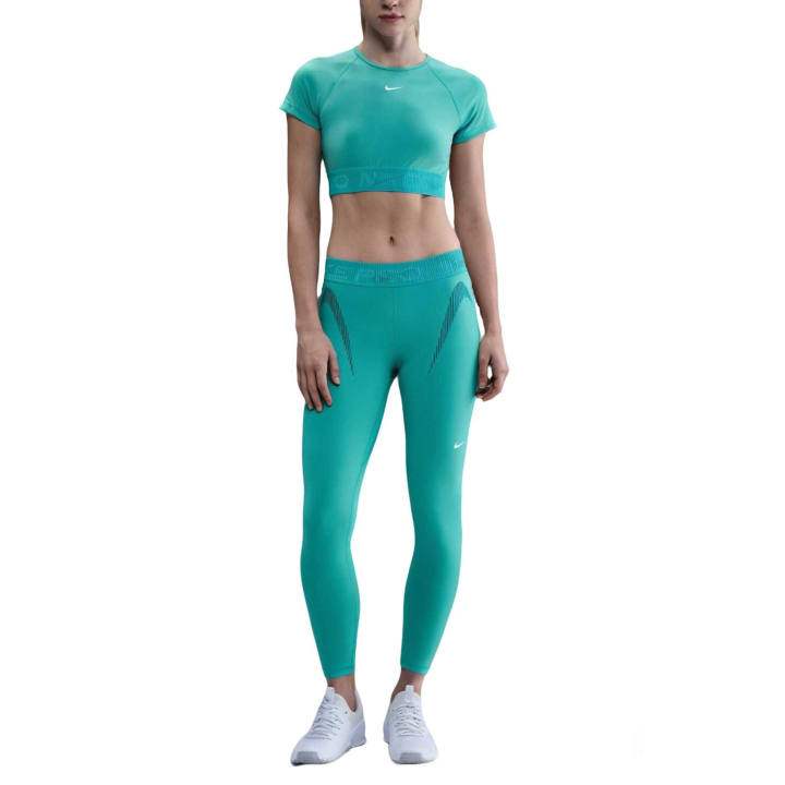 Nike Nike Pro Sports Pants Women's Gray Cactus/Abyss Green/White Moderate