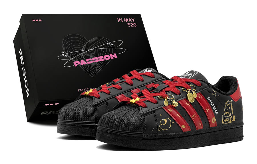 Adidas Originals Superstar 2 Couple's Wealth Pony CNY New Year Edition, Year Of The Horse Low top Skateboard Shoes